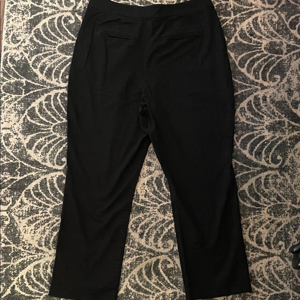 Derek Lam 10 Crosby x RTR Zipper Split Black Hem Pants, US 14 (Italian Size 50) - Picture 12 of 15